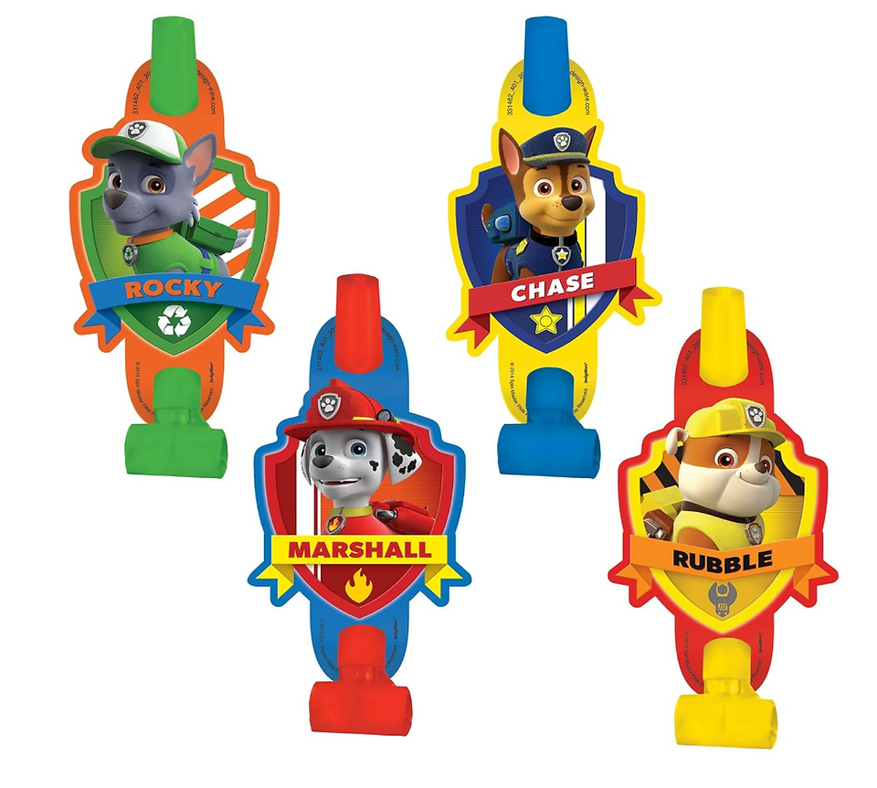 Paw Patrol Party Blowouts