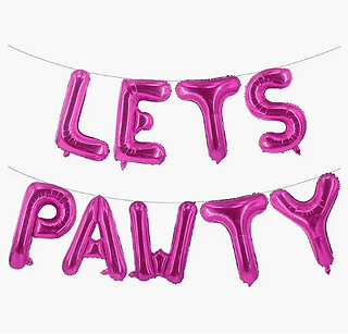 Pink Lets Party Balloon Set