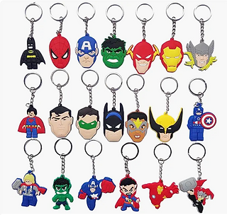 Avenger Superhero Keychains for Party Favors