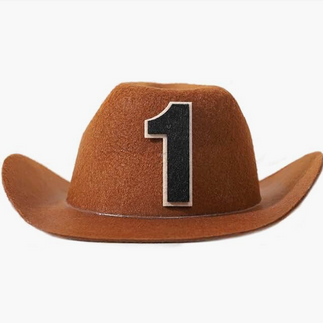 Cowboy Hat '1' First Rodeo Birthday