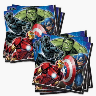 Avengers Napkins for Avengers Superhero Birthday Party