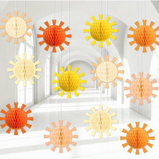 Hanging Sun Birthday Party Decorations