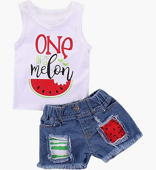 Baby Toddler One in a Melon Two Piece Set