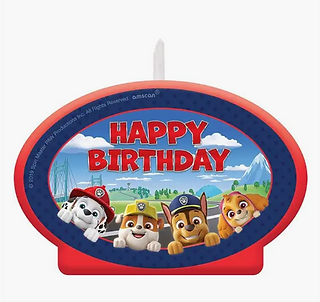 Paw Patrol 'Happy Birthday' Candle