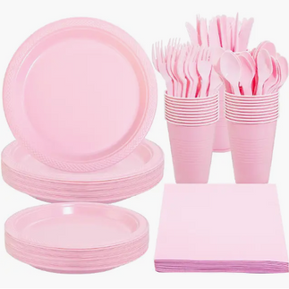Pink Dinnerware Party Set