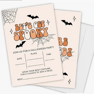 Let's Get Spooky Birthday Invitation