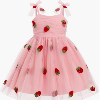 Baby Toddler Strawberry Pink Dress