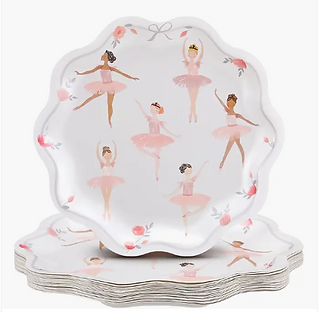 Ballerina Birthday Paper Plates Tutu Cute Birthday Party