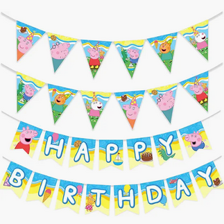 Peppa Pig Birthday Banner