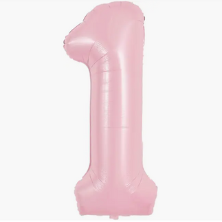 Number '1' Balloon in Pink 
