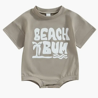 Beach Bum T-Shirt Bubble Romper
