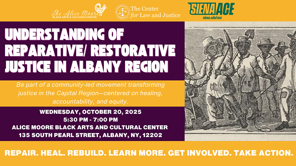 Understanding of Reparative/Restorative Justice in Albany Region