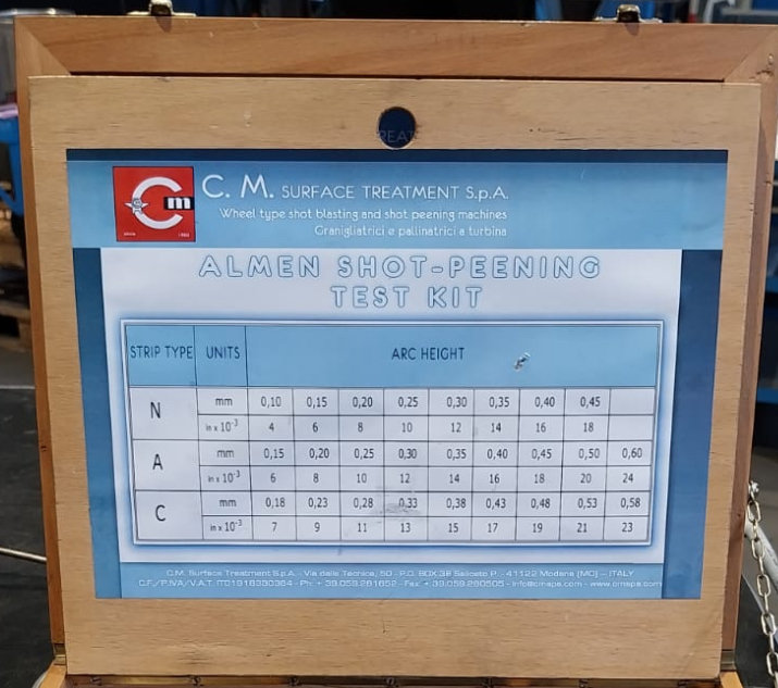 Almen Strips as business KPI for Shot Peening. Step C.