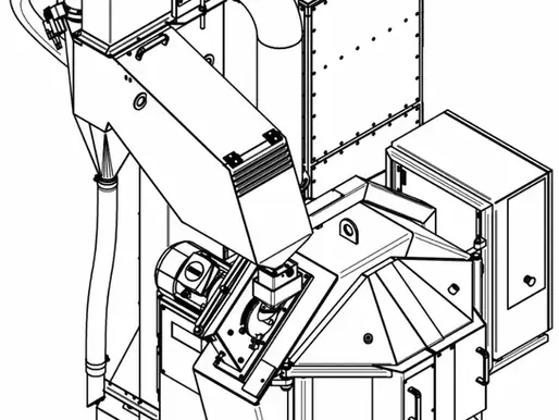 TAB table blaster 3d drawing. 