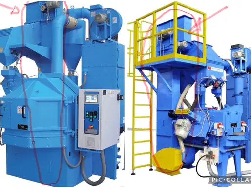 Blaster media elevator where is located