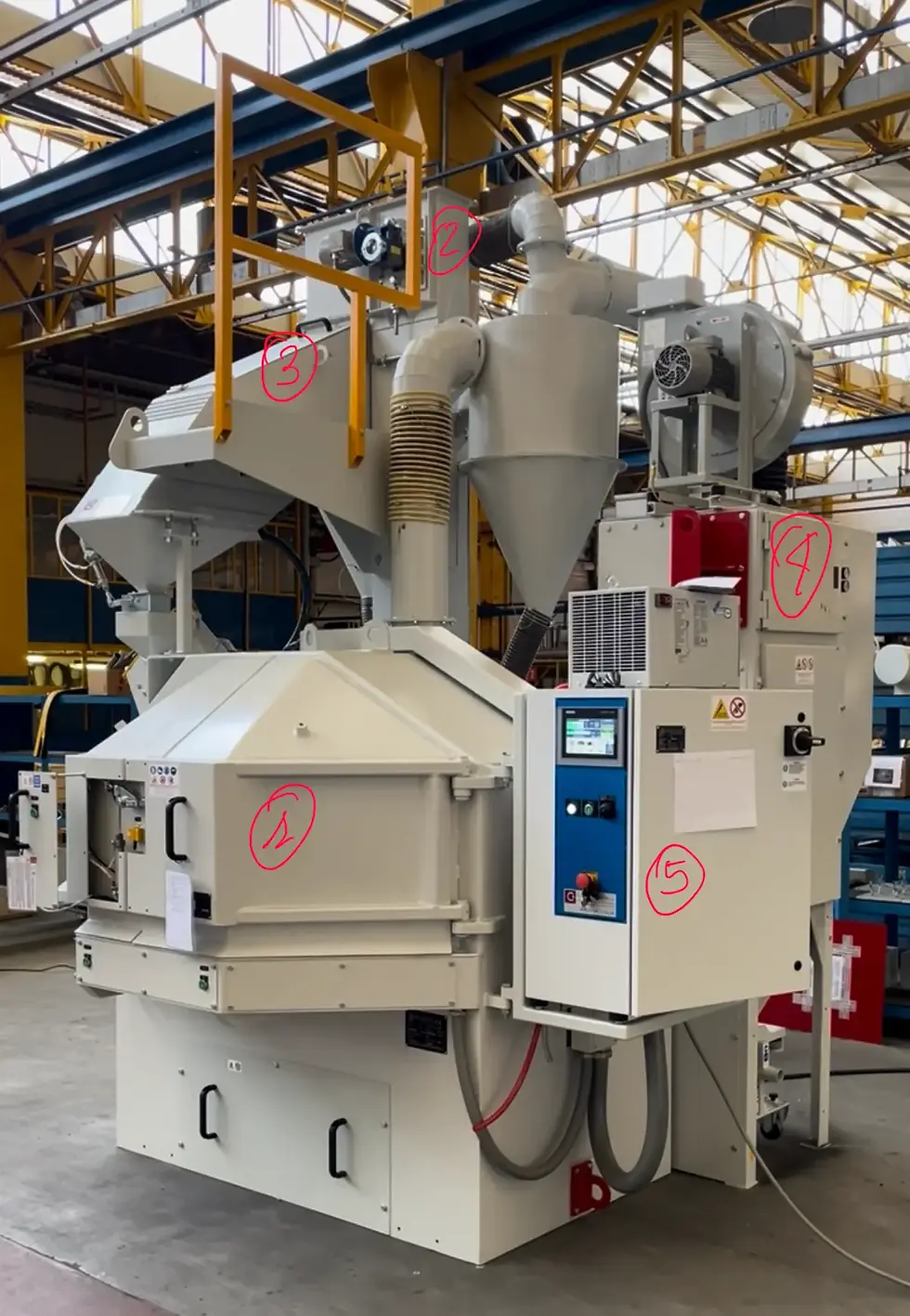 Blaster marked on the main components