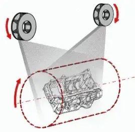CM S60H high automation high productivity blasting machine media pattern