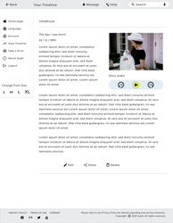 Timeline page