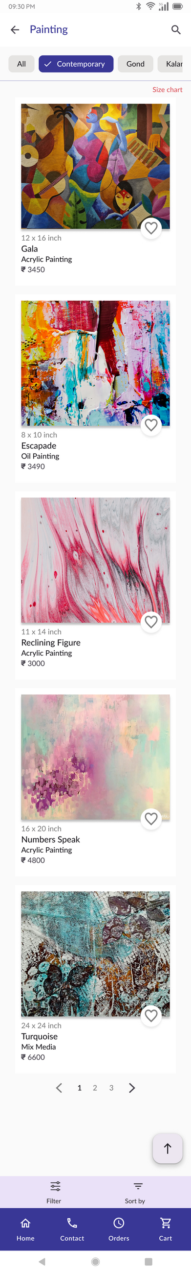 Buyer Painting Category Page