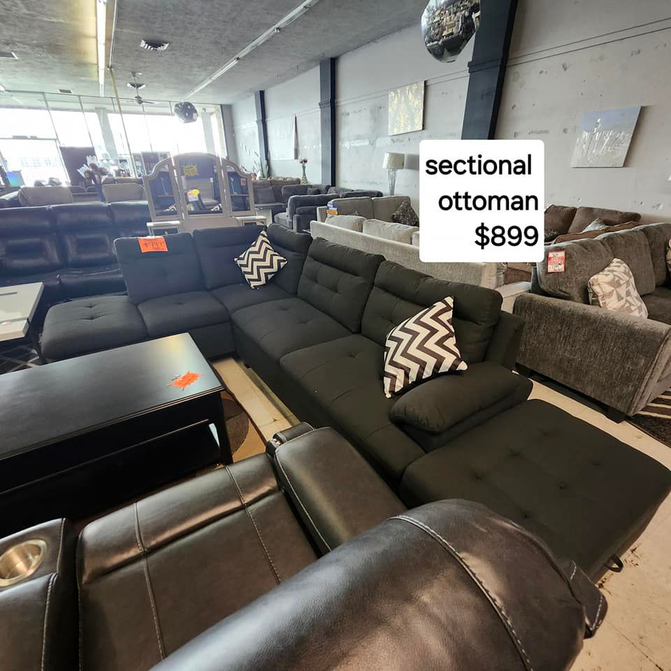 L shape sectional-ottoman lilola