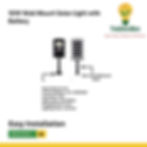10W solar wall mount light with battery for housing societies and garden walls made in India