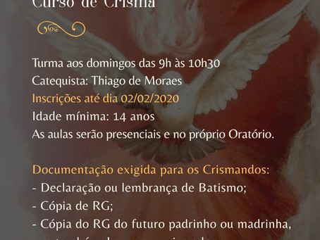 Curso de Crisma 2020