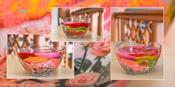 Exclusive scented gel candles