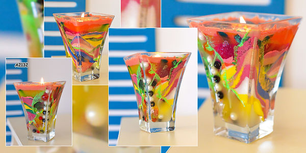 Exclusive scented gel candles