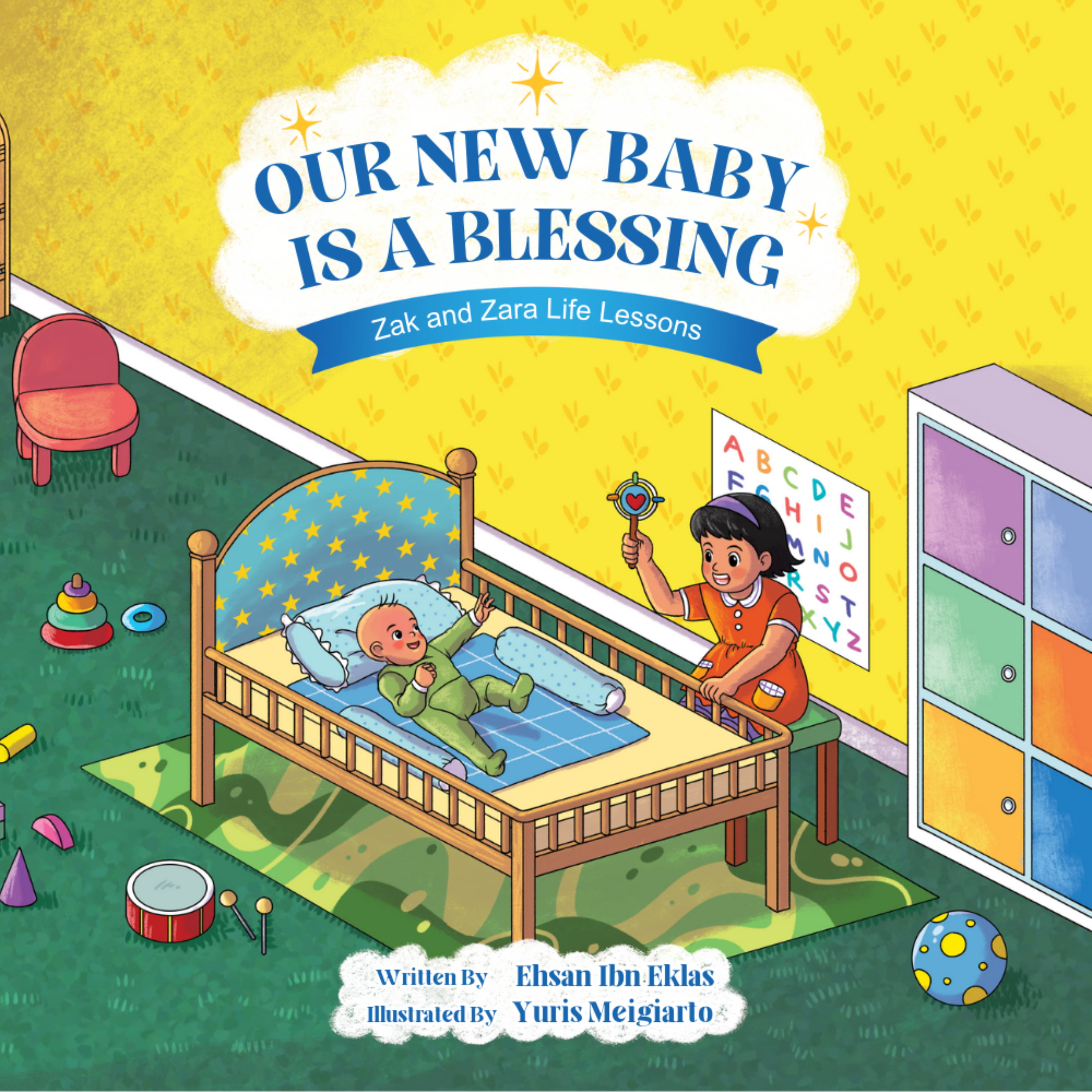 Our new baby is a blessing - Islamic rhyming story about trust in Allah front cover