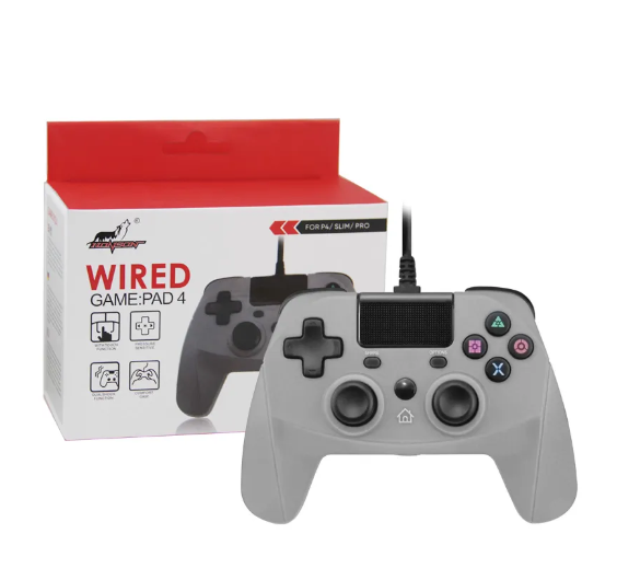 TopWolf HS-PS4220GY PS4/PC Wired Controller with Sensor Function