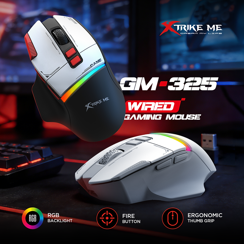 XTRIKE ME GM-325 RGB Gaming Wired Mouse