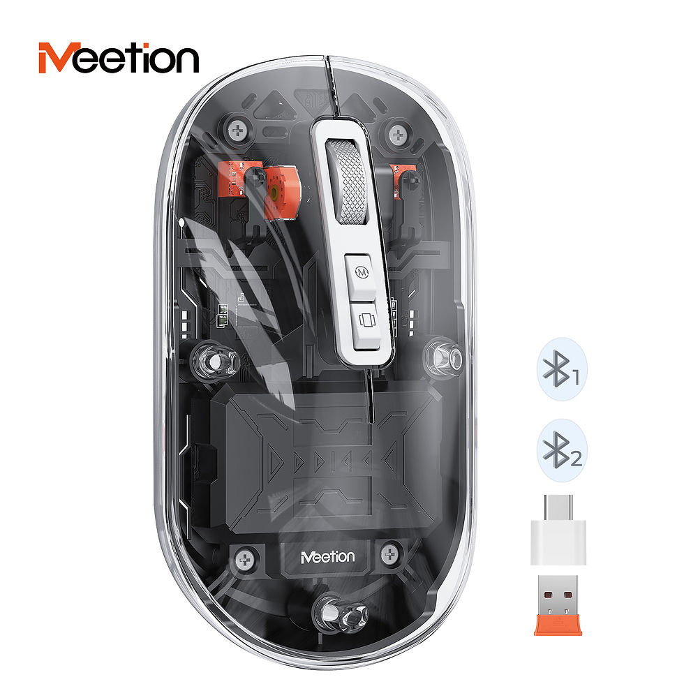 Thumbnail: Meetion Wireless Rechargeable Bluetooth Mouse BTM005 Black