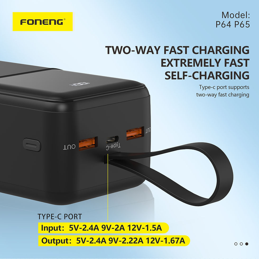 Thumbnail: Foneng 22.5W 40000mAh Fast Charging Power Bank P64