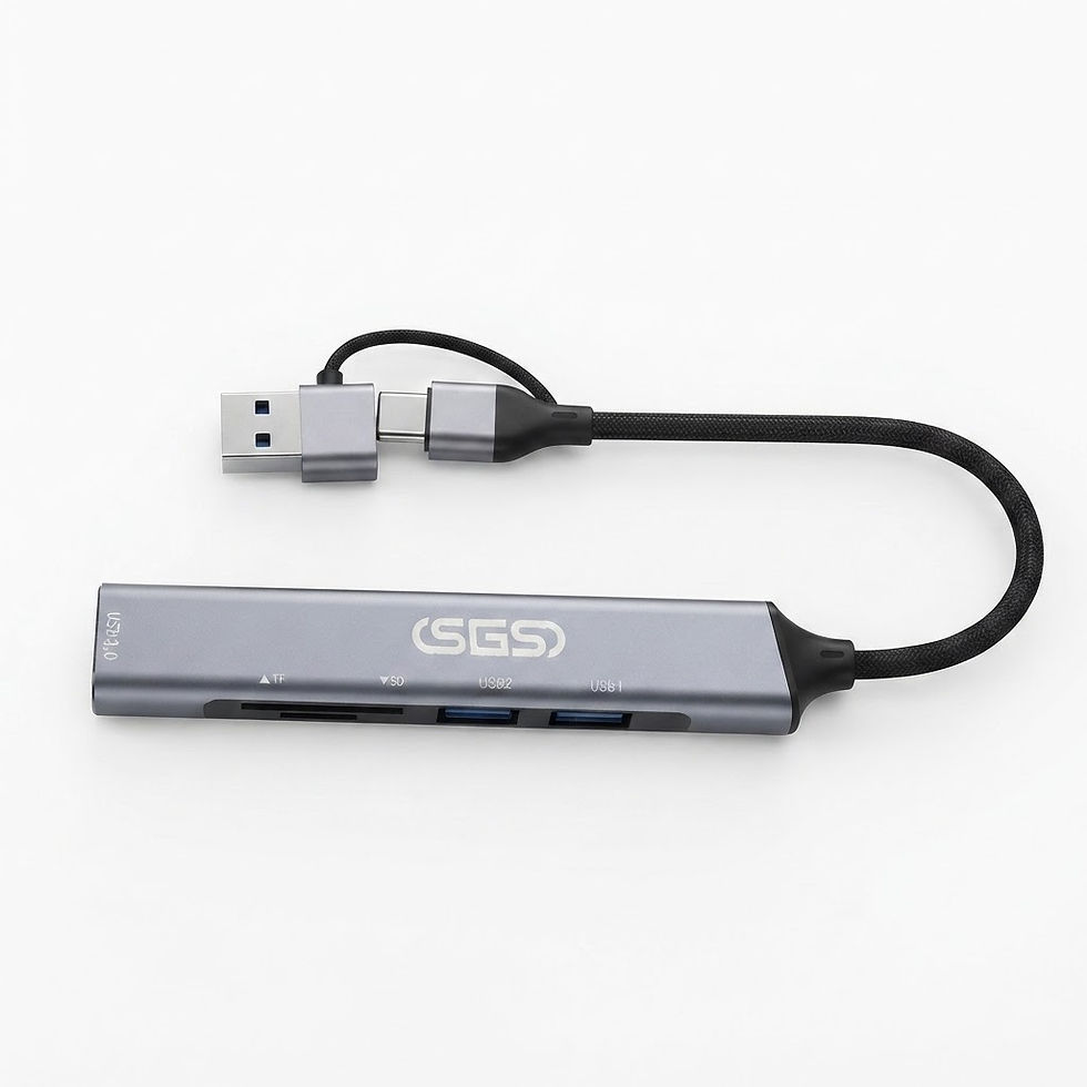 TU-3UST SGS Hub Type-c/3.0 USB, 2*2.0 USB TF SD
