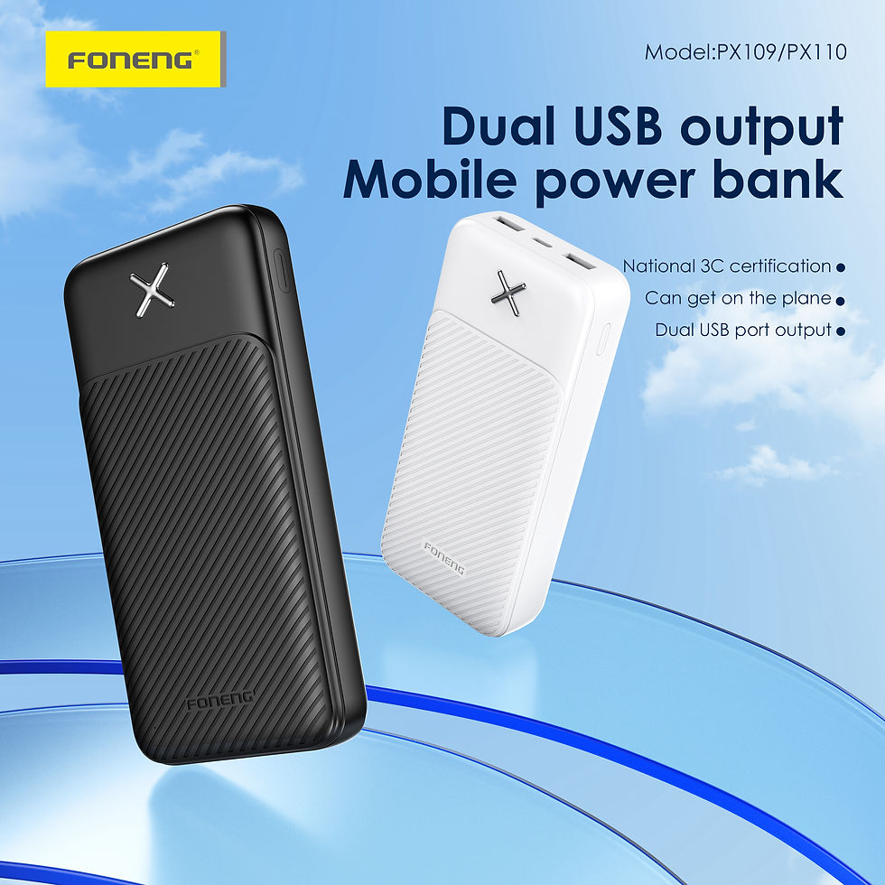 Thumbnail: Foneng Power Bank PX110 20000mAh 2.1A & 2 Outputs