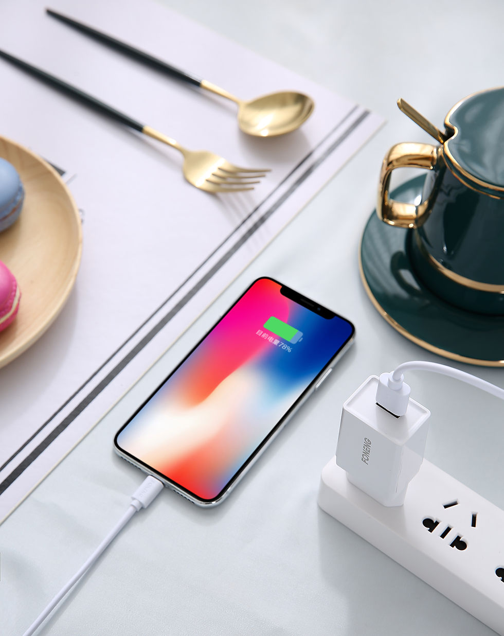 Thumbnail: Foneng USB-A Charger With Lightning Cable K210