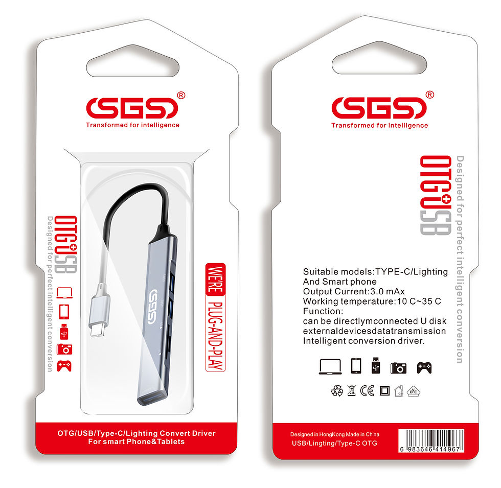 SGS T-3UST Hub Type-c/3.0 USB, 2*2.0 USB TF SD