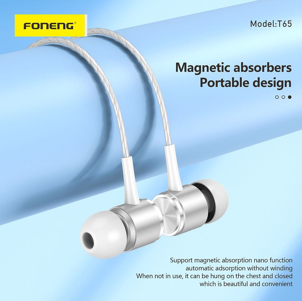 Thumbnail: Foneng Earphones T65 Type-C White