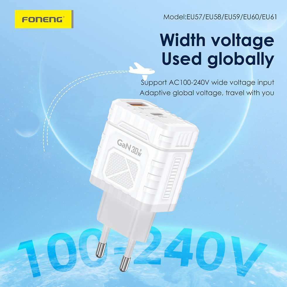 Thumbnail: Foneng USB 2Port Fast Charger EU61 PD30W
