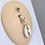 Thumbnail: Gold Colored Heart Conch Shell Belly Button Ring