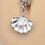 Thumbnail: Silver Scalloped Seashell Belly Button Ring