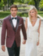 Ike Behar Burgundy Marabella Tuxedo