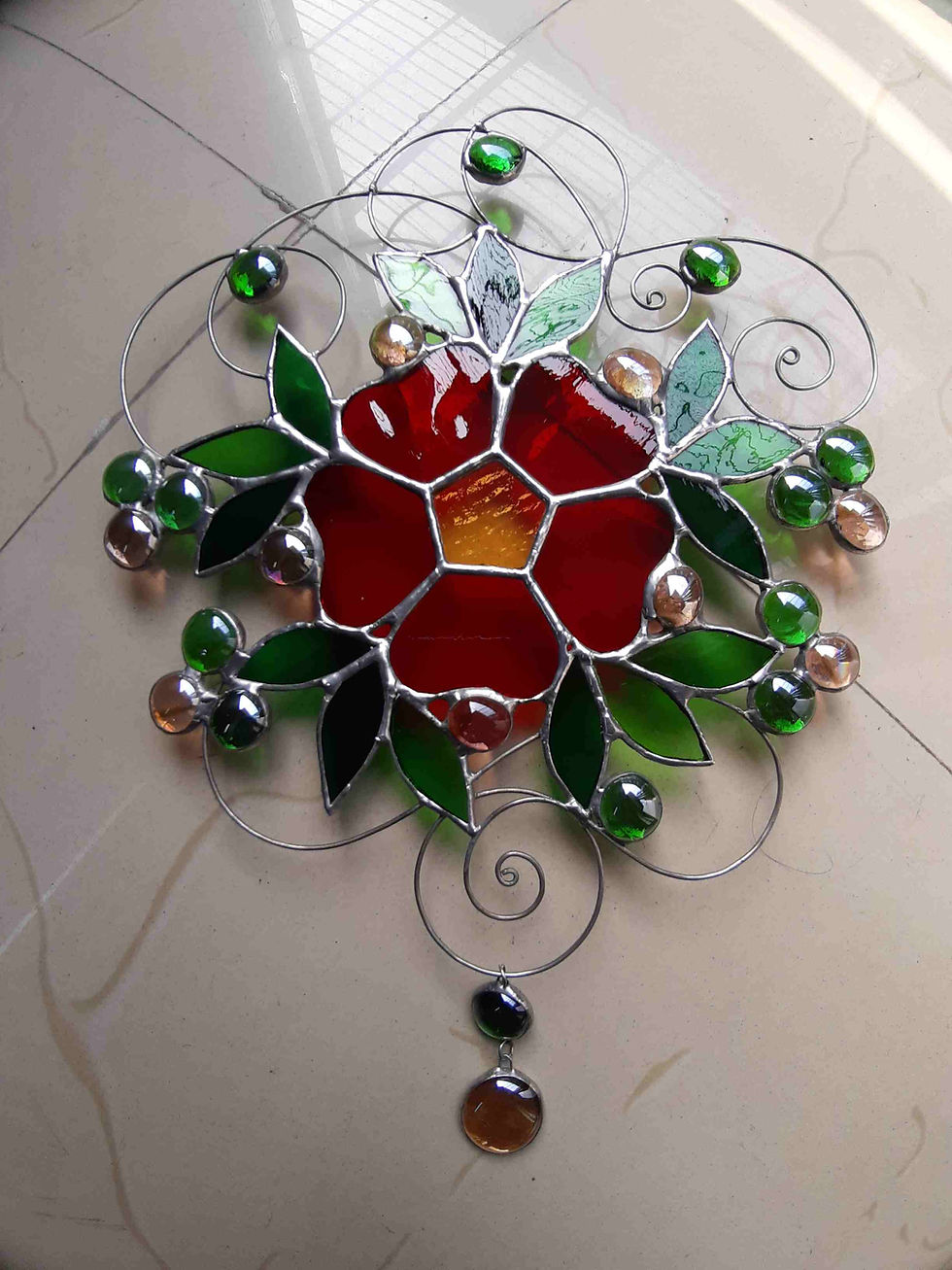 Thumbnail: ‘Flower & Vines’ Wall Art Sculpture