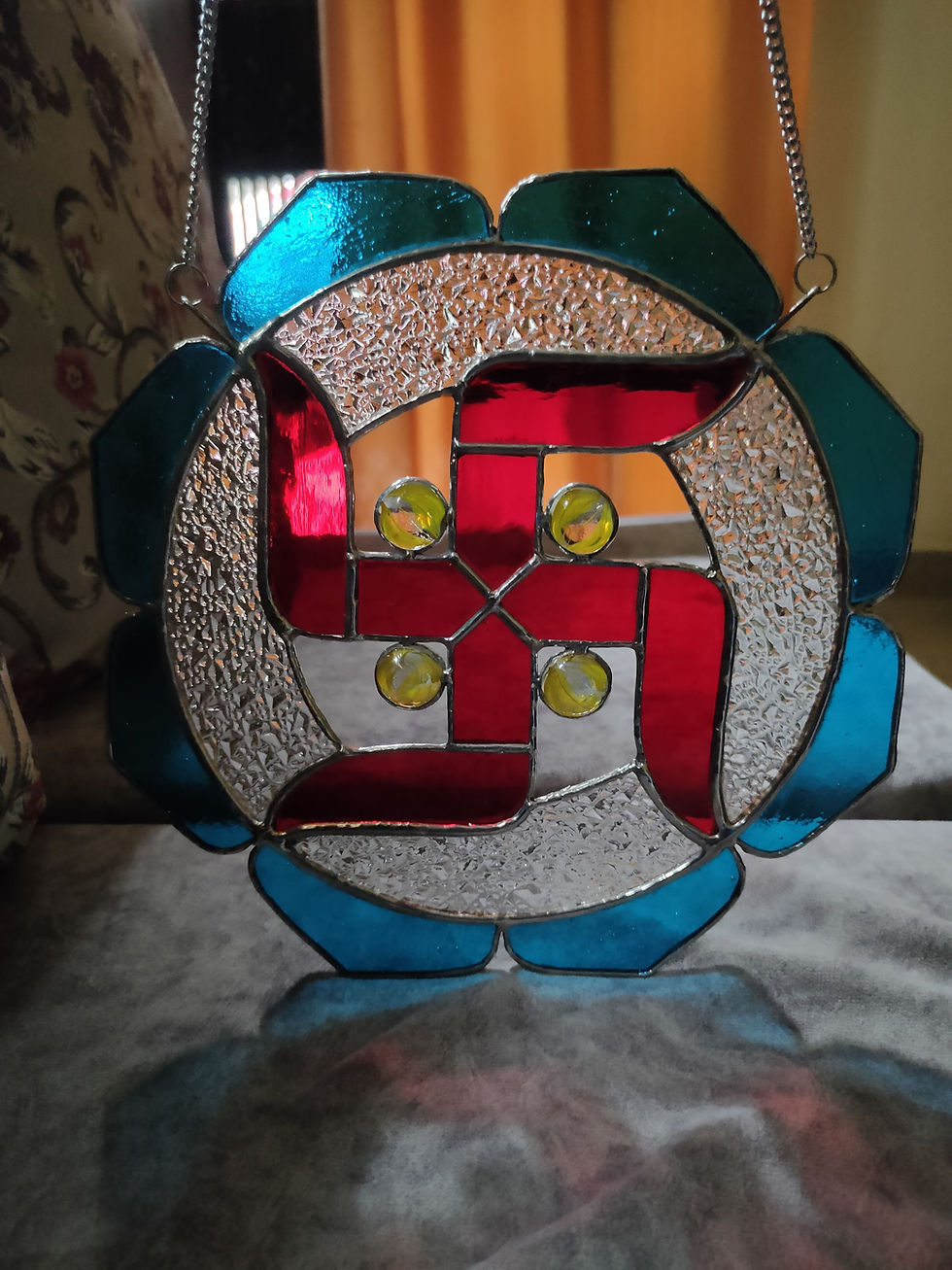 Thumbnail: Classic Swastika with Blue Crowns