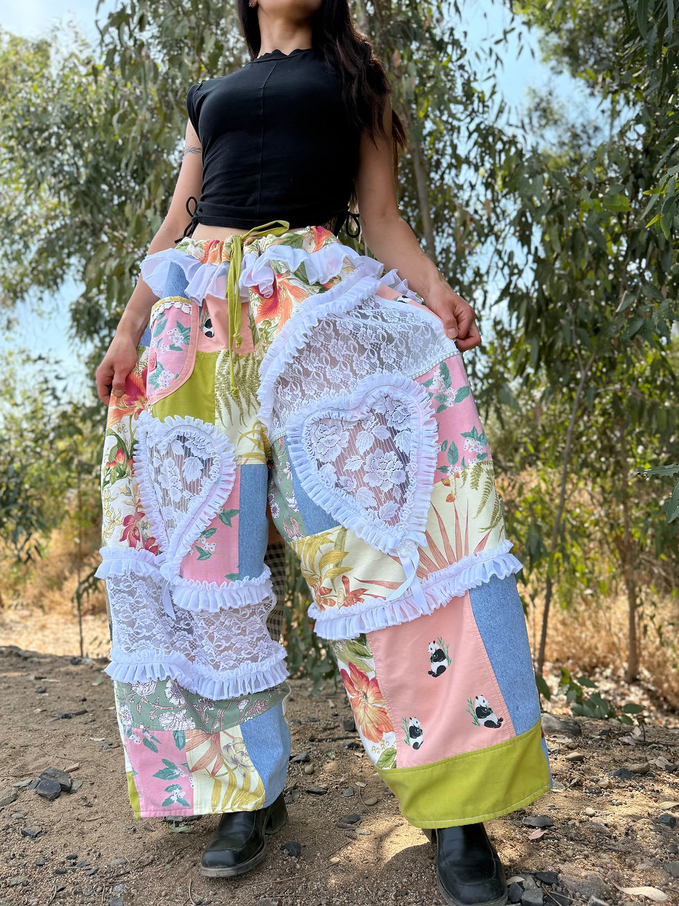 Thumbnail: Upcycled Pants/ Adjustable Waist/ S-3/4XL🌷