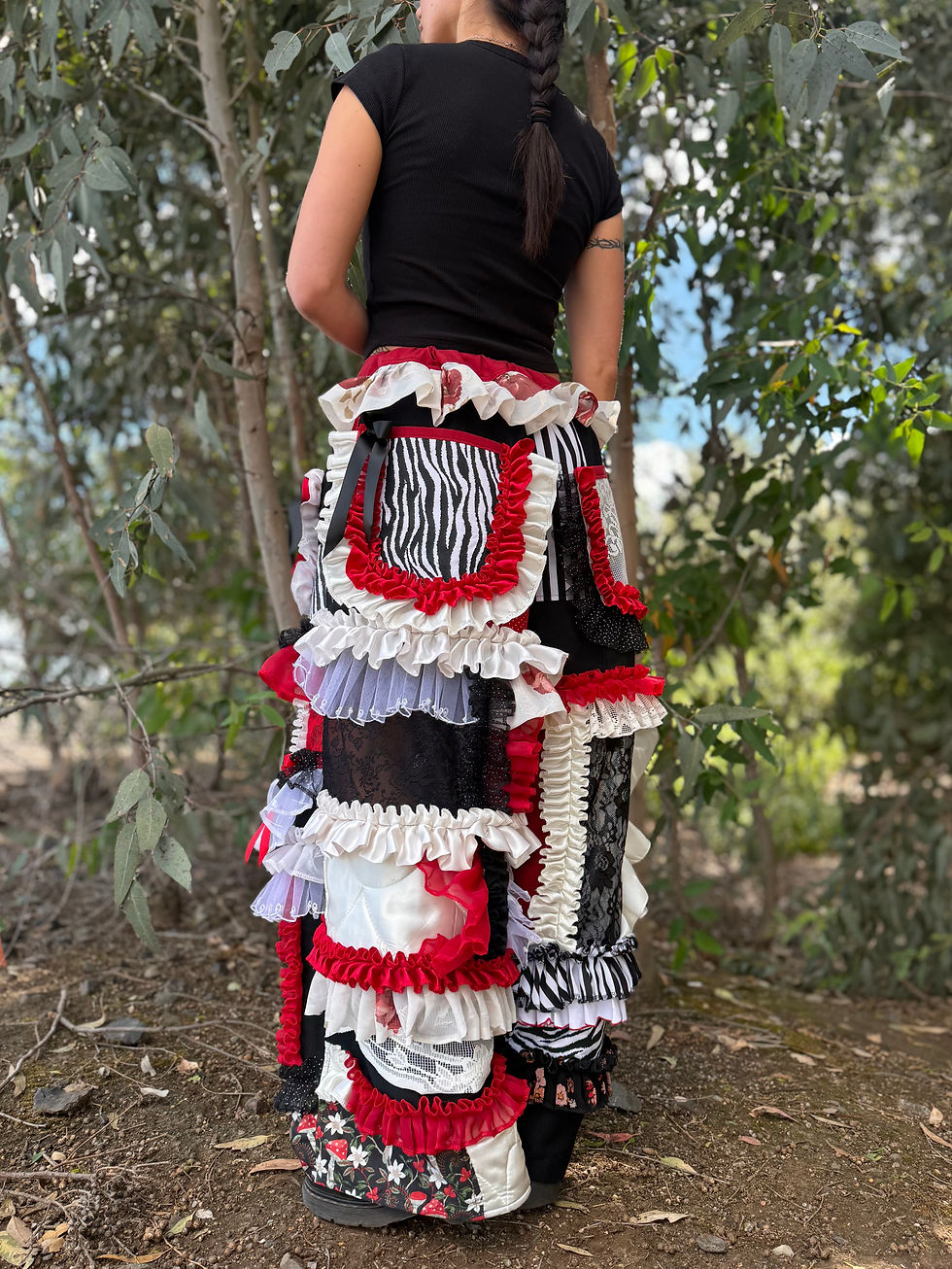 Miniature : Recycled pants/XS-2XL/one of one/adjustable waist ❤️