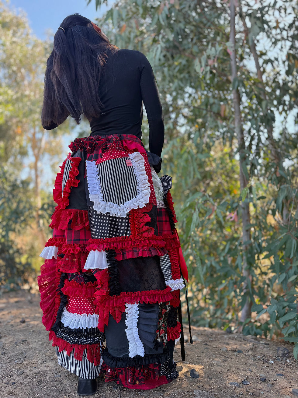 Miniatura: Adjustable Waist Recycled Ruffle Pants♥️S-3/4XL🌹 