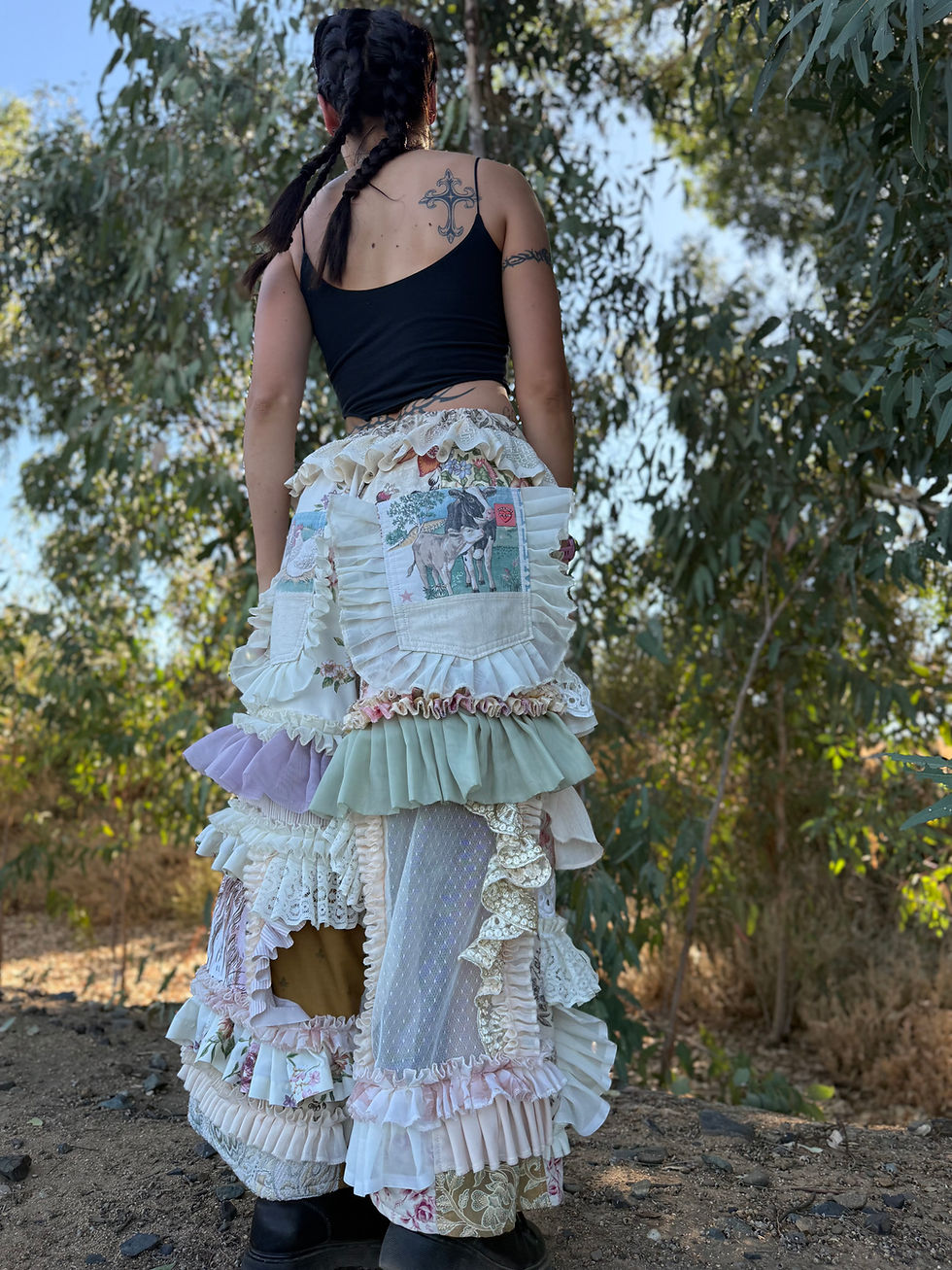 Thumbnail: Adjustable Waist Recycled Ruffle Pants✨XS-2XL✨