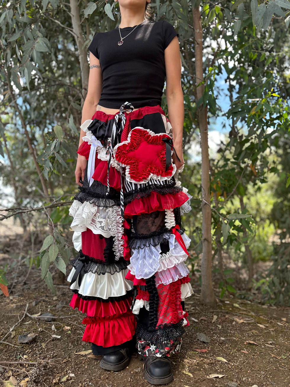 الصورة المصغرة: Recycled pants/XS-2XL/one of one/adjustable waist ❤️