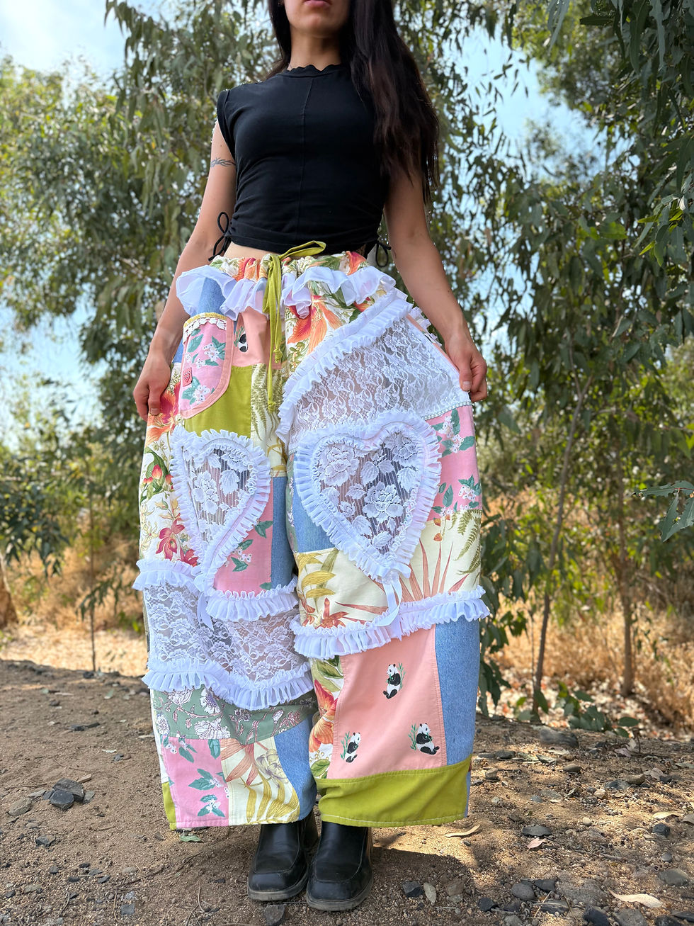 Thumbnail: Upcycled Pants/ Adjustable Waist/ S-3/4XL🌷